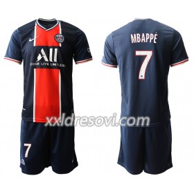 Paris Saint-Germain Kylian Mbappé 7 Domaći Dječji Komplet Dresovi za Nogomet 2020-2021 (+ kratke hlače)